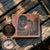 Personalized Brass Compass and Custom Wallet Gift with Custom Engraving for Him