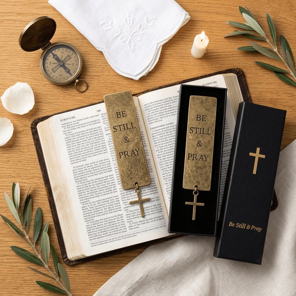 baptism and confirmation bookmark gift guide brass cross bible bookmark and engraved compass complete faith gift