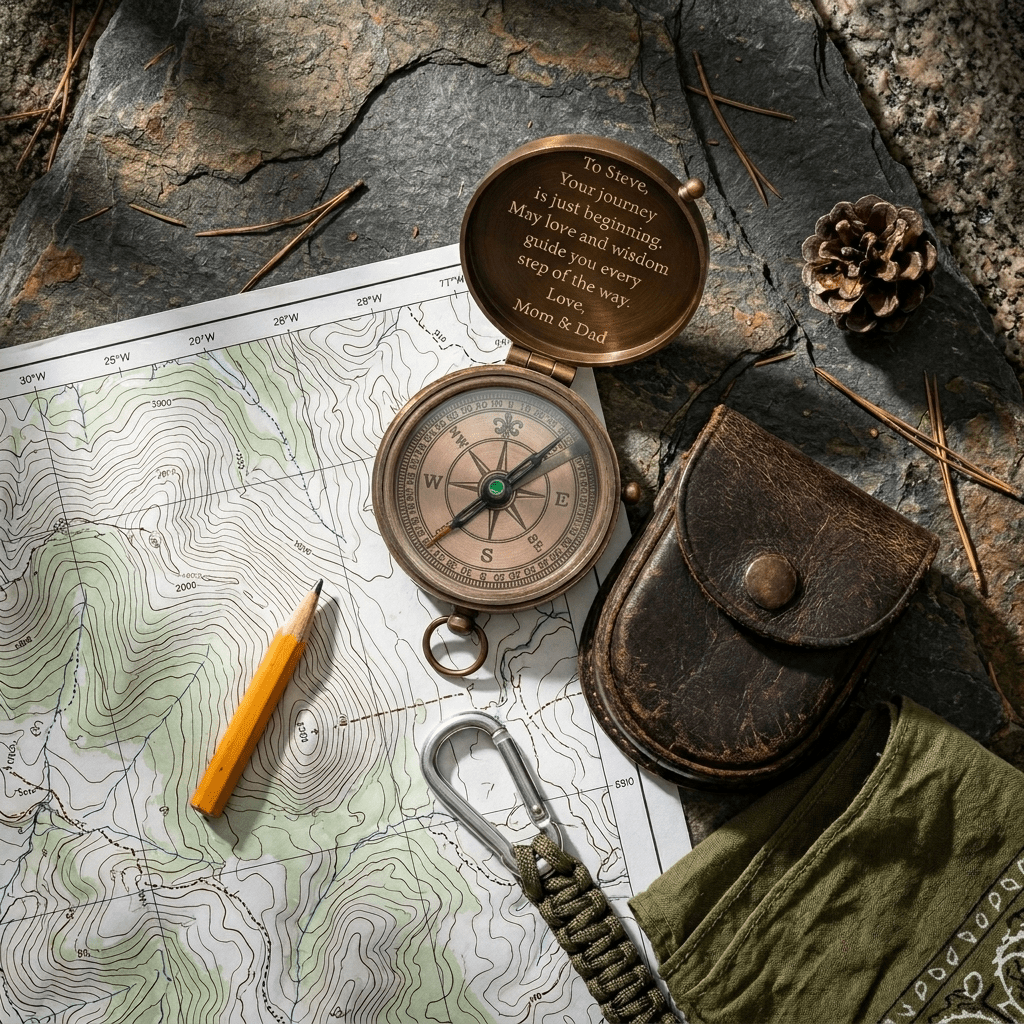 hiking compass guide how to use a brass pocket compass for hiking with topographic map and trail gear