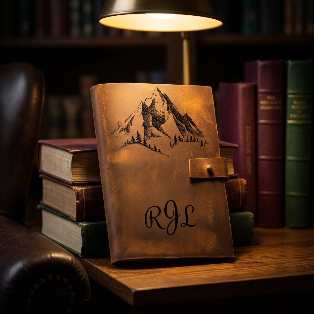 leather journal for men everything worth knowing before you buy engraved monogram study lamp