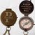 Engraved brass compass gift with initials and message for him