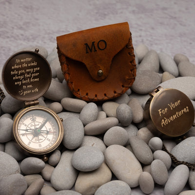 personalized working compass gift