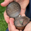 engraved compass gift for boys baptism first communion confirmation