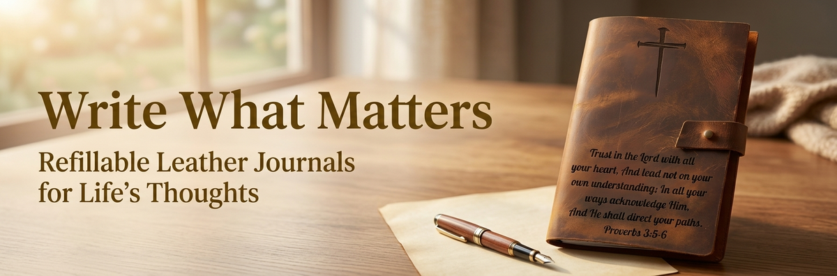 Personalized engraved leather journals by SFdizayn