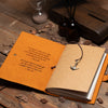 custom engraved leather handmade journal notebook with lined paper A5 Size Brown