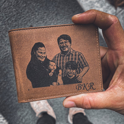 custom photo wallet for men