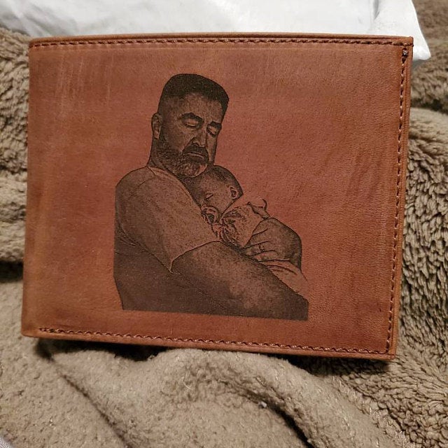 personalized mens photo wallet