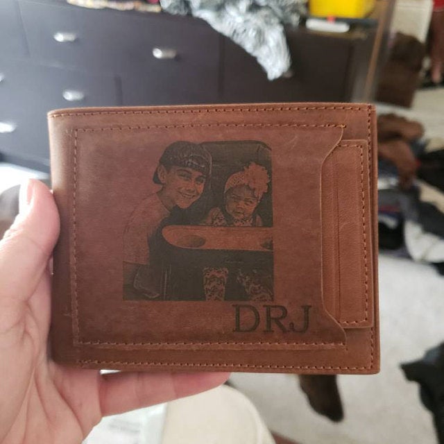 customized leather mens wallet