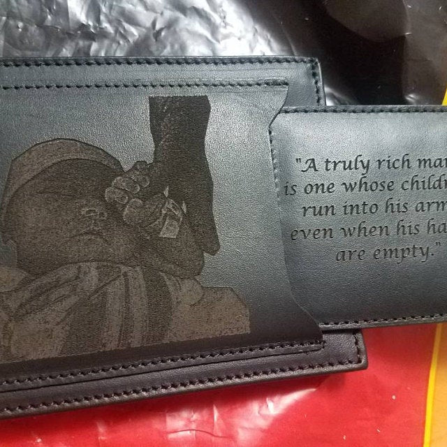 photo engraved fathers day wallet