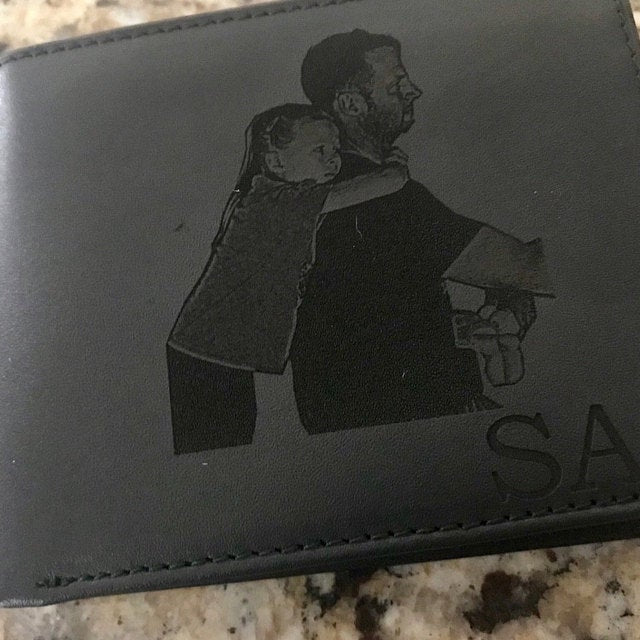 custom photo mens wallet