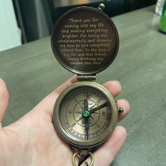 personalized compass gift