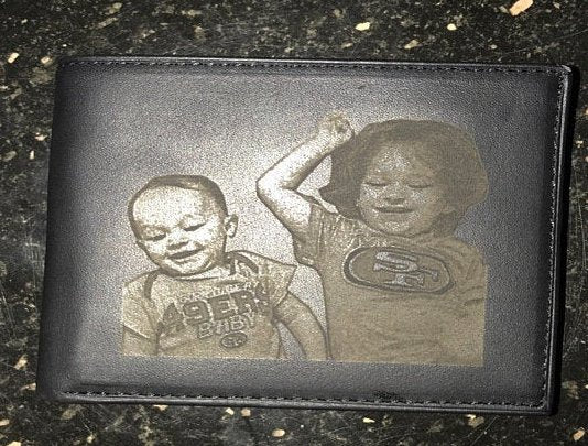 personalized custom mens wallet with photo