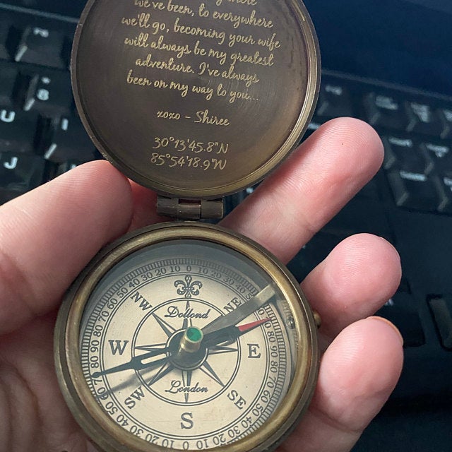 engravable compass