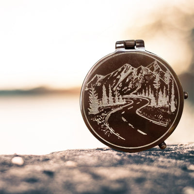 personalized working handmade brass compass gift