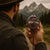 Custom celestial compass with mountains and moon – a personalized, engraved brass pocket keepsake for men; ideal gift for son, grandson, or him on graduation, anniversary, or Christmas.