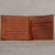 Custom engraved brown leather wallet for men – personalized with photo, name, or initials – SFDizayn