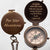 Handcrafted brass compass with antique finish, personalized with name, date, or custom message – meaningful gift for travelers, adventurers, son, and collectors from SFdizayn.com
