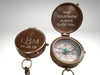 personalized engraved compass for baptism gift