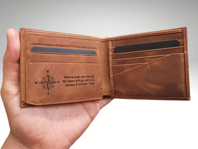 custom mens picture wallet