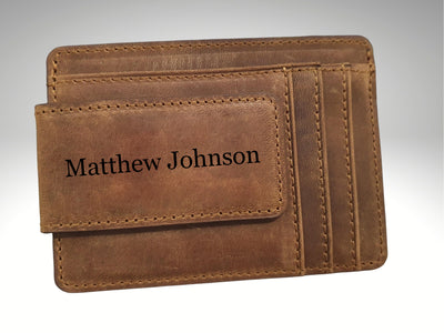 custom front pocket minimalist walletcustom money clip wallet for men