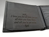custom mens genuine leather photo wallet